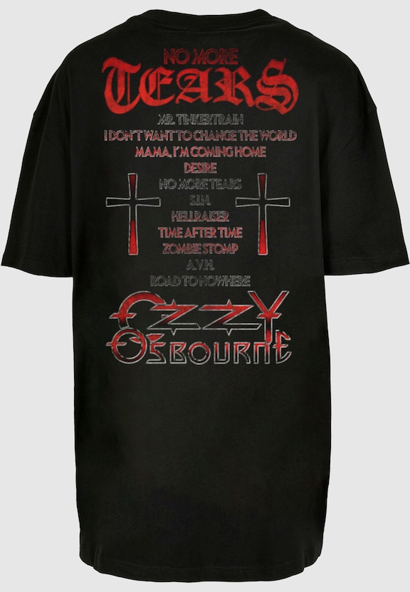 Ladies Ozzy Osbourne - No More Tears Oversized Boyfriend Tee-5
