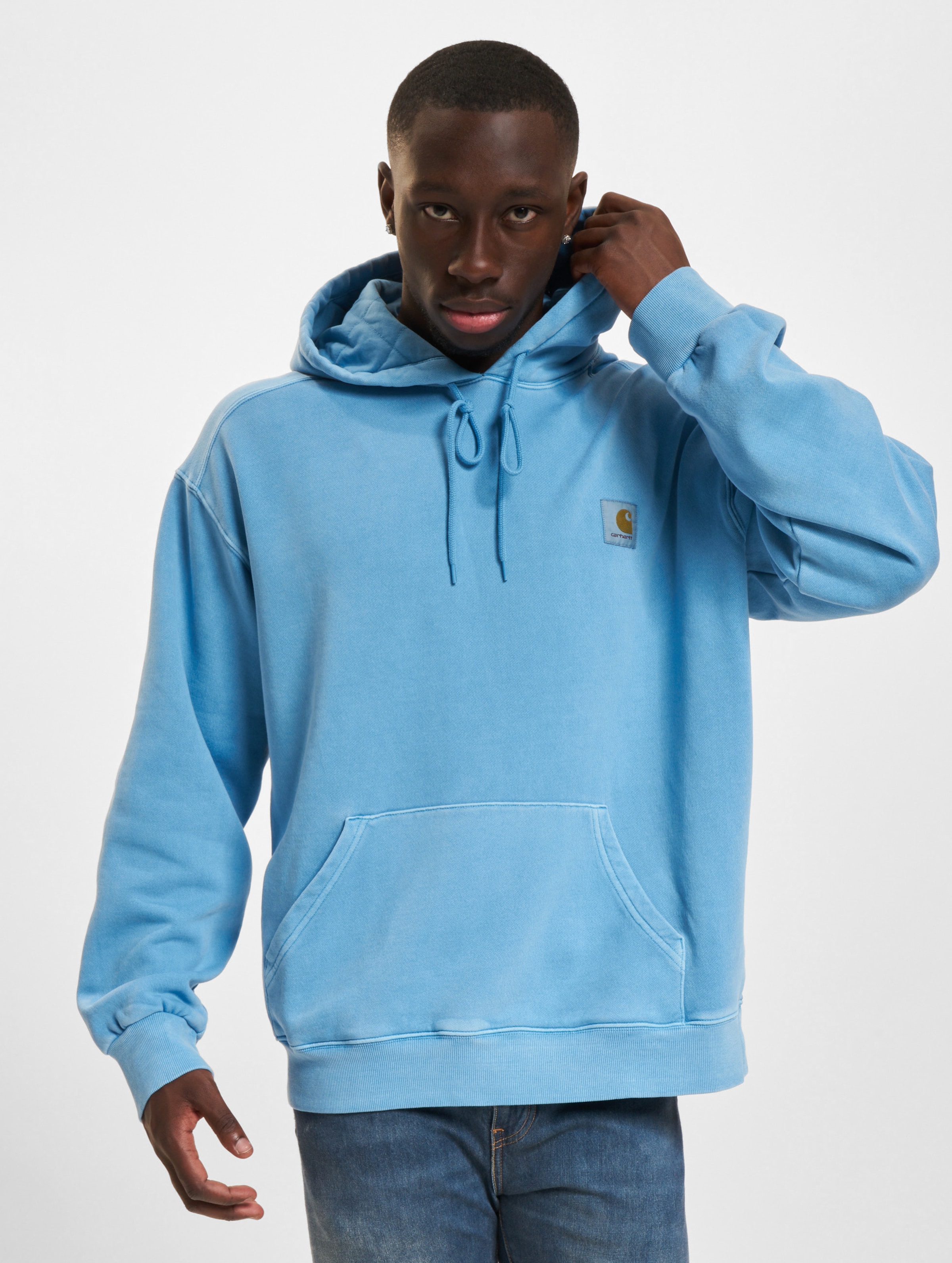 Carhartt WIP Nelson Hoodie Männer,Unisex op kleur blauw, Maat XS