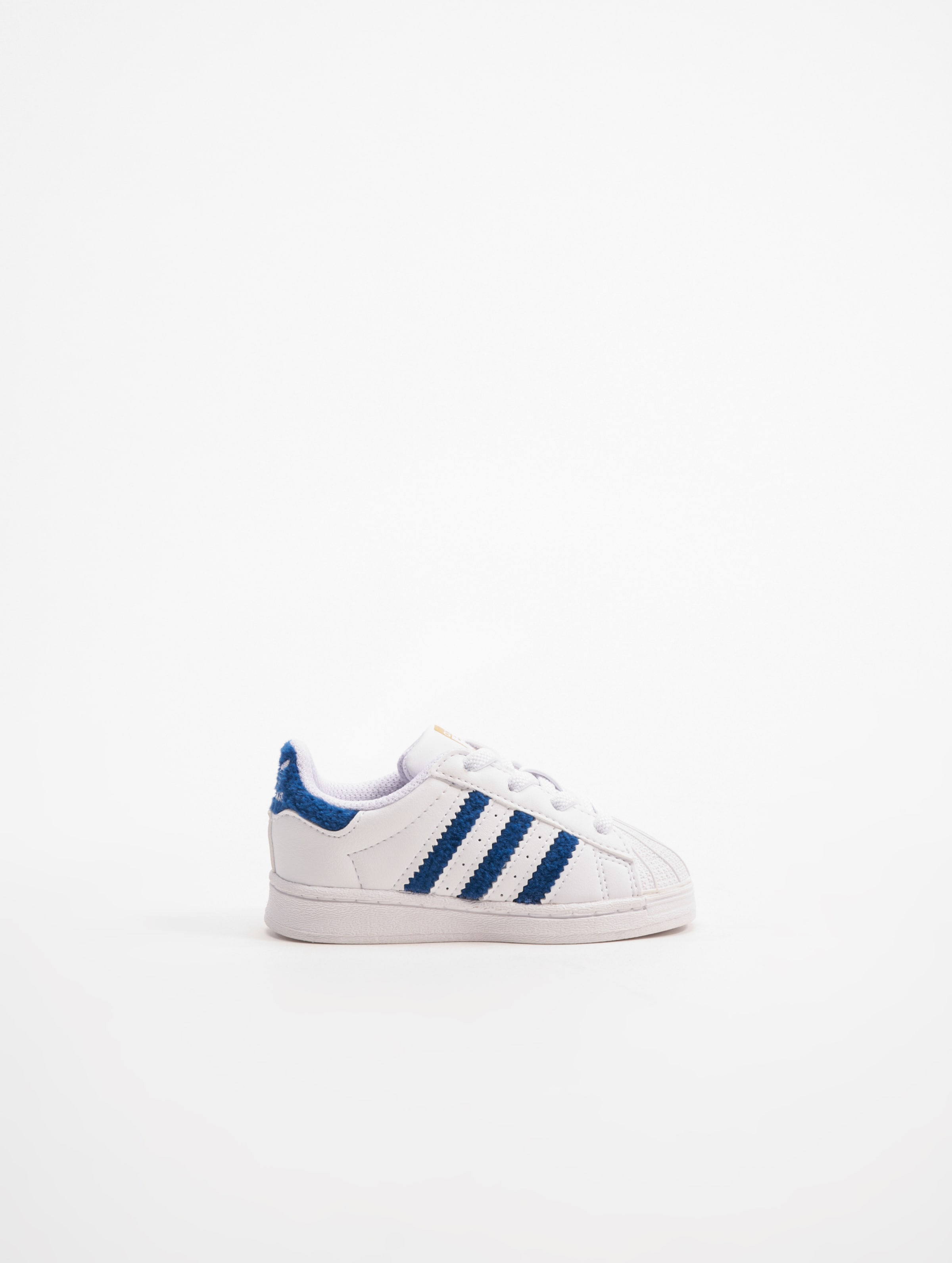 Adidas superstar white blue black best sale