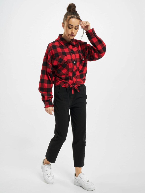 Ladies Short Oversized Check-5