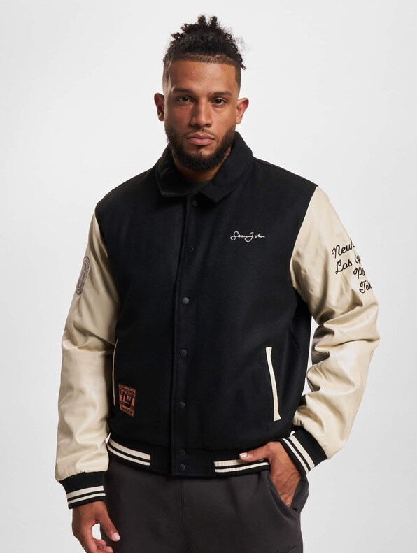 JM233-023-2 SJ Script Logo Retro Car College Jacket-2