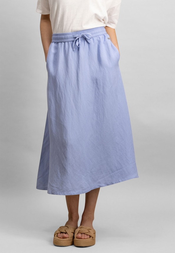 SKIRT LONG LINEN MIX-0