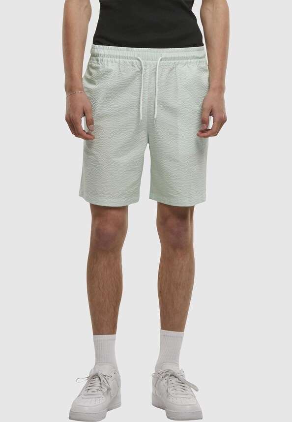Basic Seersucker Shorts-2