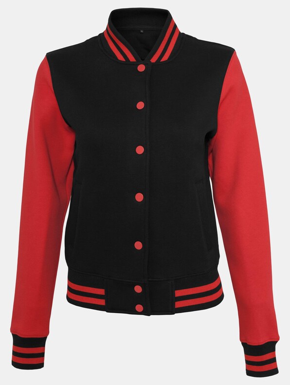 Ladies Sweat College Jacket-0