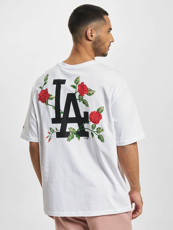 MLB Floral Graphic Oversized Los Angeles Dogders-1