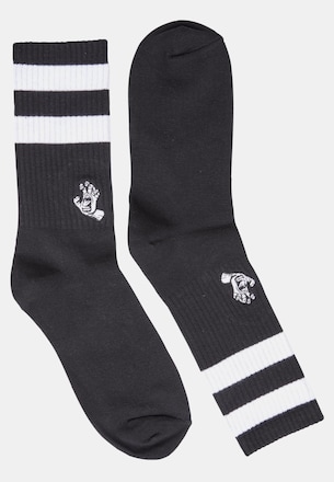 Santa Cruz Mini Mono Hand Twin Stripe Socken