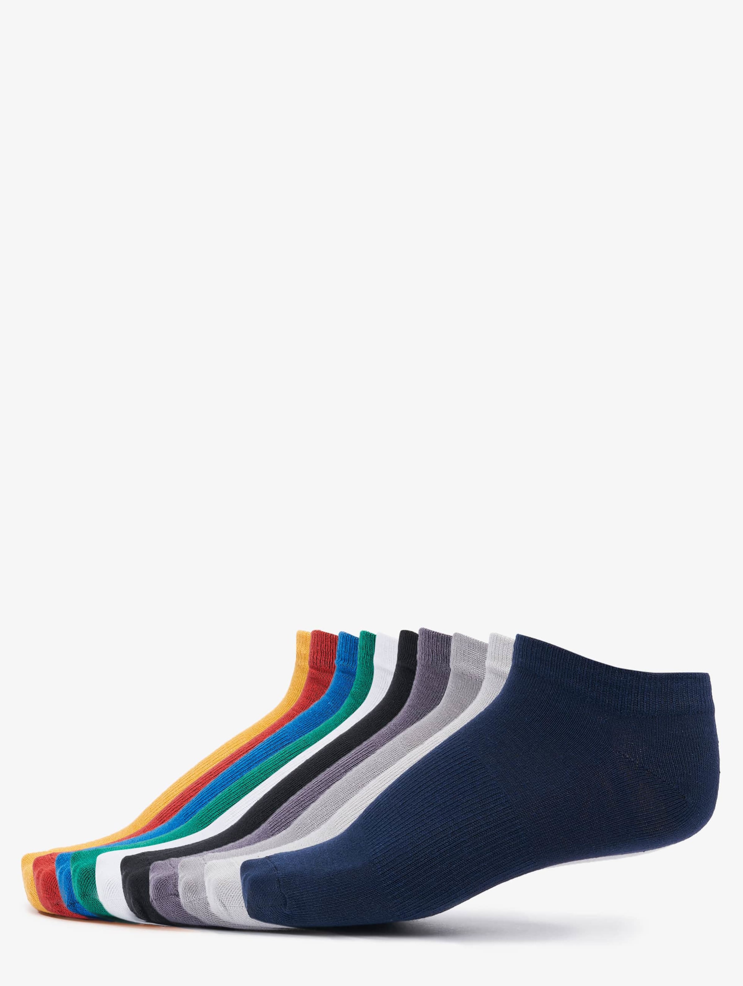 Urban Classics Recycled Yarn Sneaker Socks 10-Pack Vrouwen op kleur kleurrijk, Maat 3538
