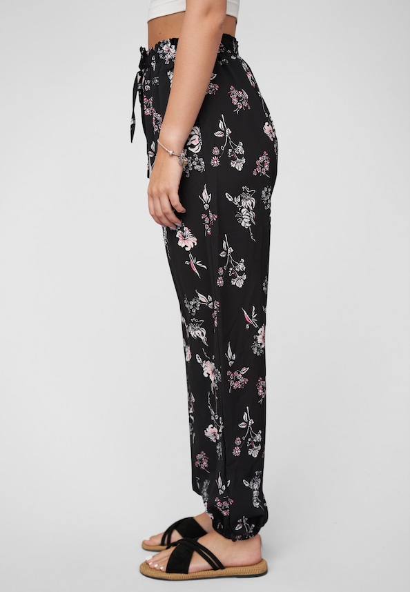 Pants with  aop floral print-2