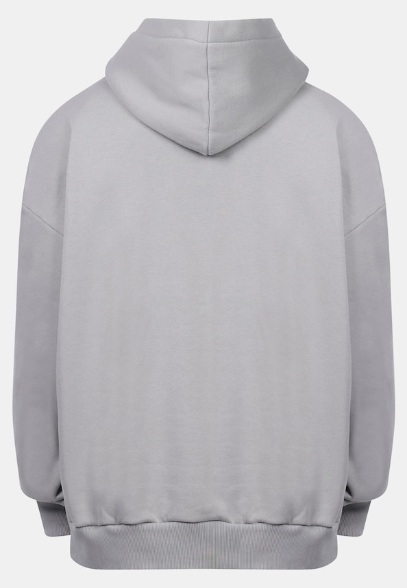 HEAVY OVERSIZE MIDDLE LOGO HOODIE-4