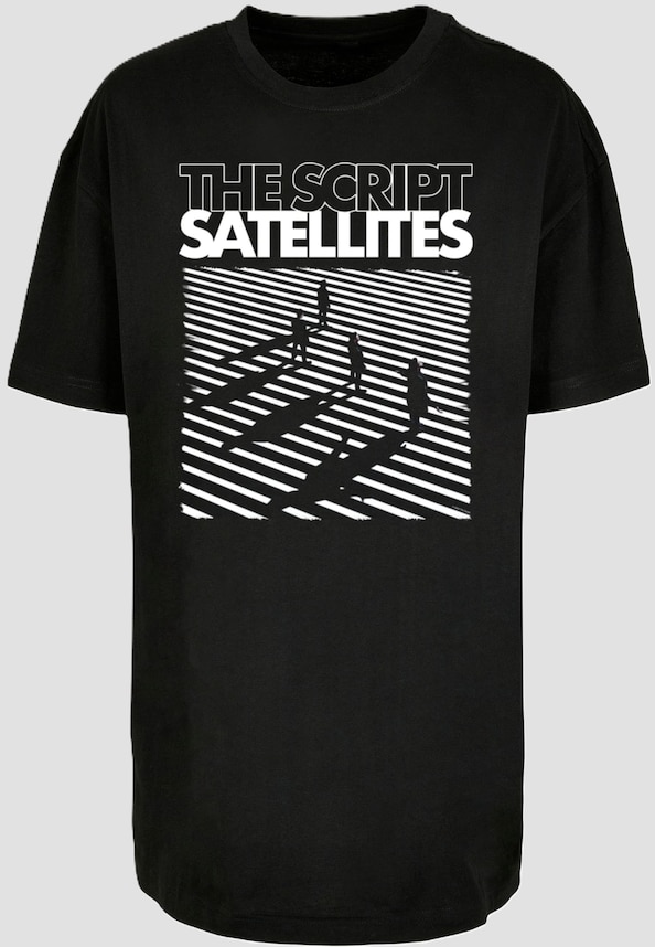 Ladies The Script - Satellites Album Oversized Boyfriend Tee-2