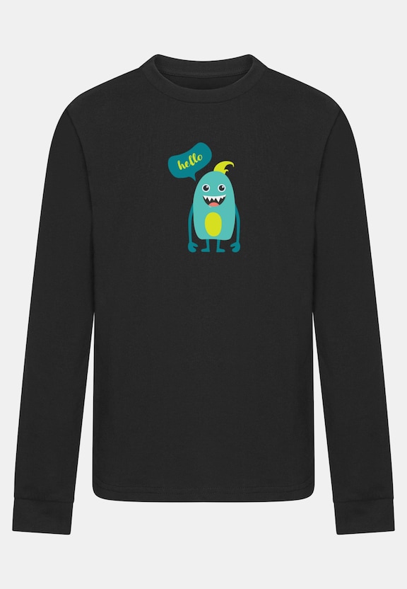 Kids Monster Hello -  Longsleeve-2