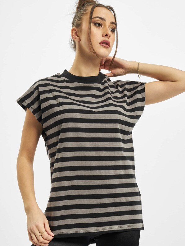 Ladies Y/D Stripe Tee-0