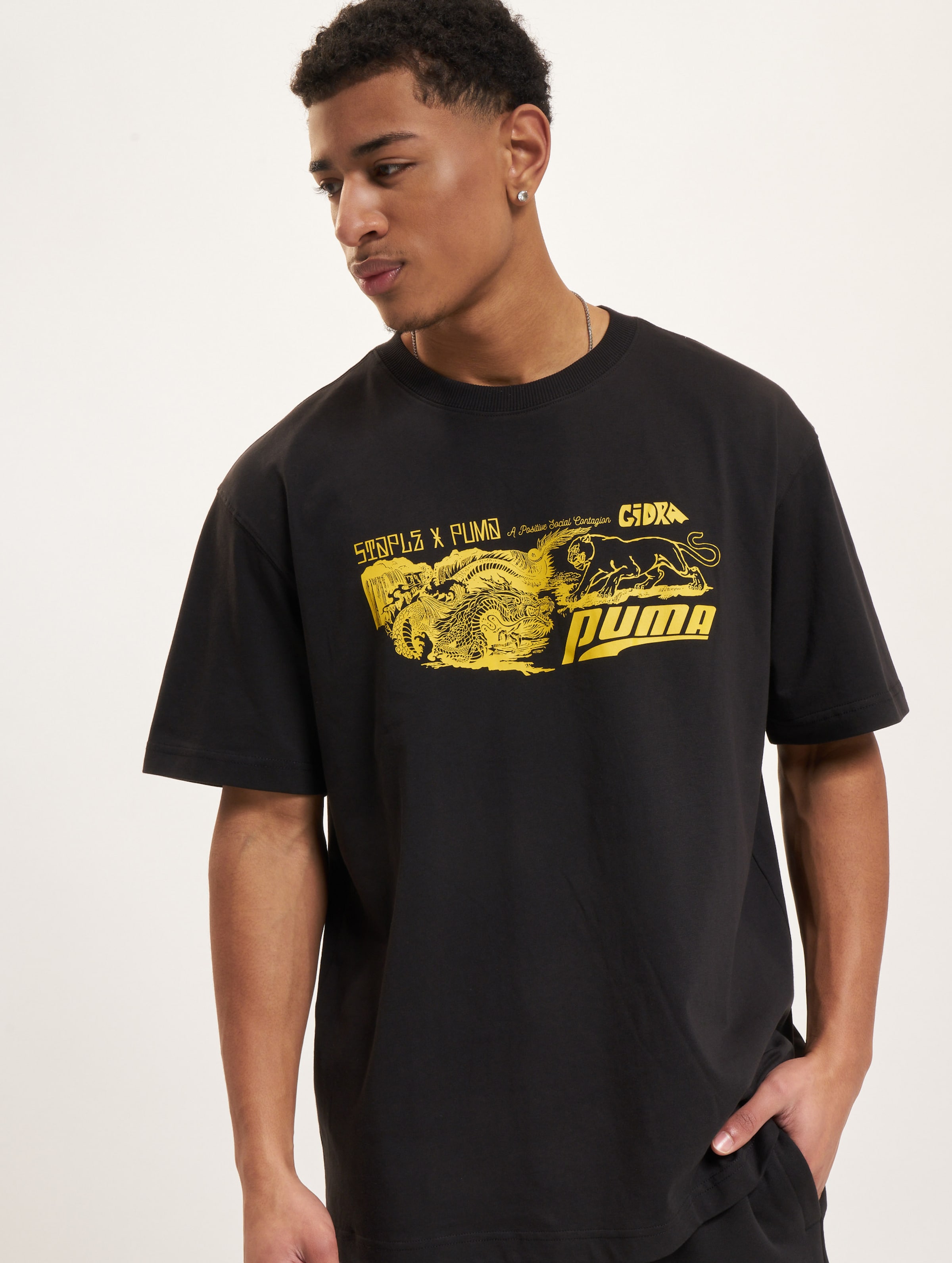 Puma X Staple Graphic T-Shirt Mannen op kleur zwart, Maat XL