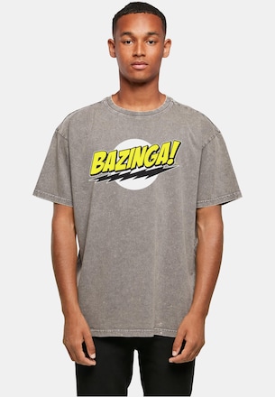 Big Bang Theory - Bazinga Acid Washed Oversize Tee