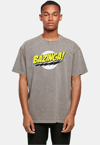Big Bang Theory - Bazinga Acid Washed Oversize Tee