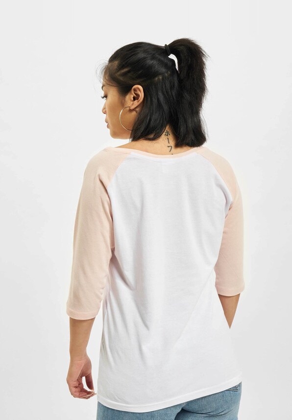 Ladies 3/4 Contrast Raglan Tee-1