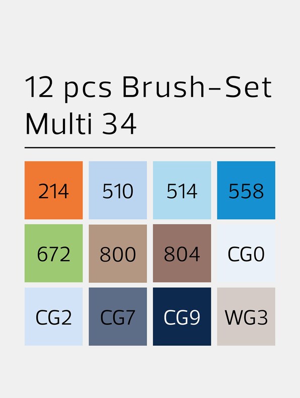 Brush 12pcs Special #34-2