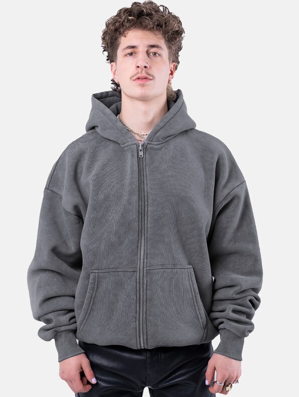 Prohibited Oversized Zip Hoodies-1