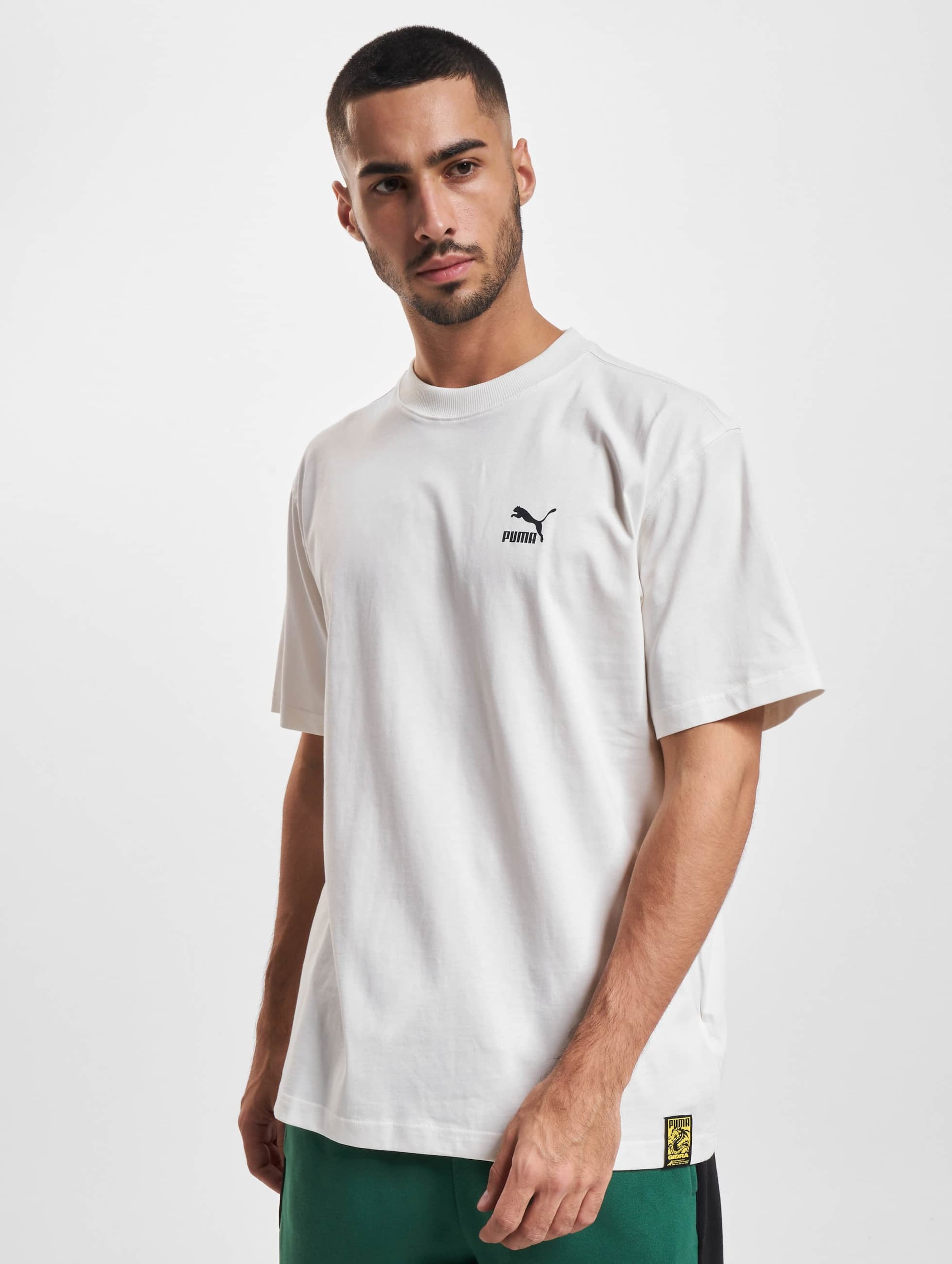 Puma white hot sale shirt