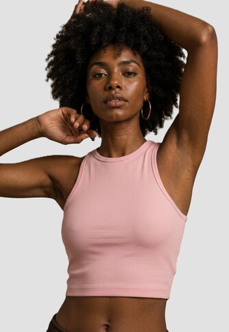 Ladies Cropped Rib
