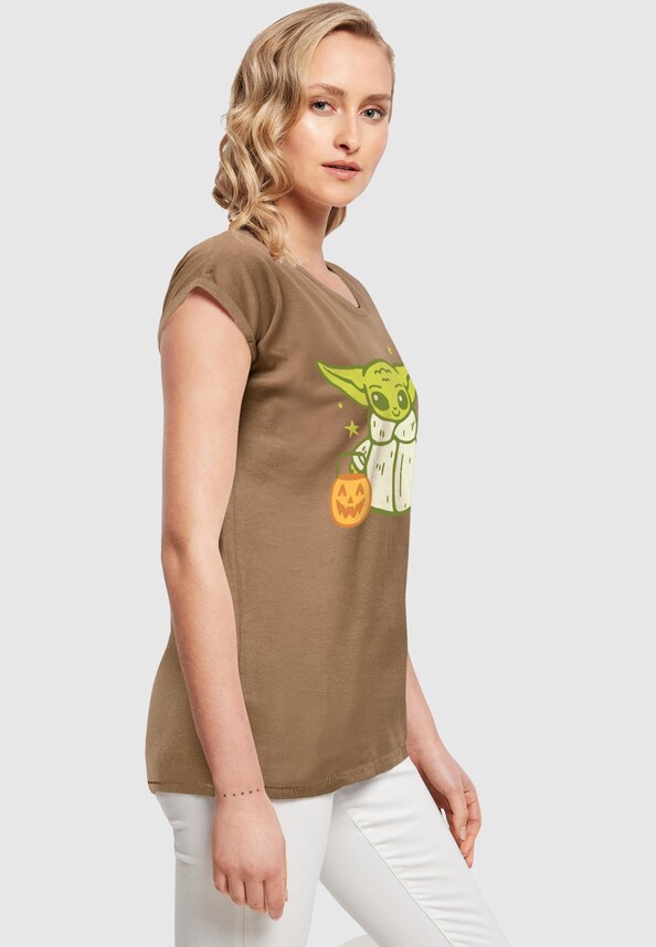 Ladies Star Wars - Grogu Halloween Trick Or Treat T-Shirt-3