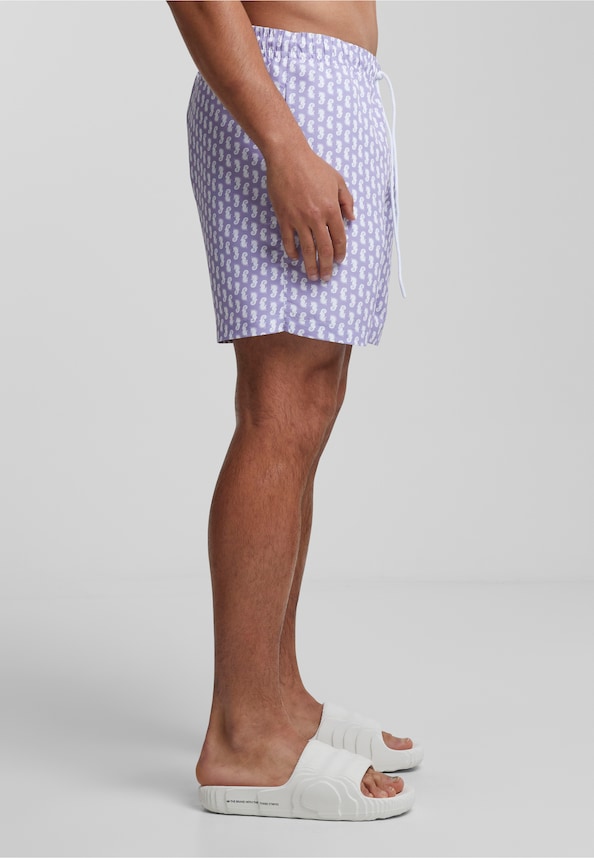 Pattern Swim Shorts-3