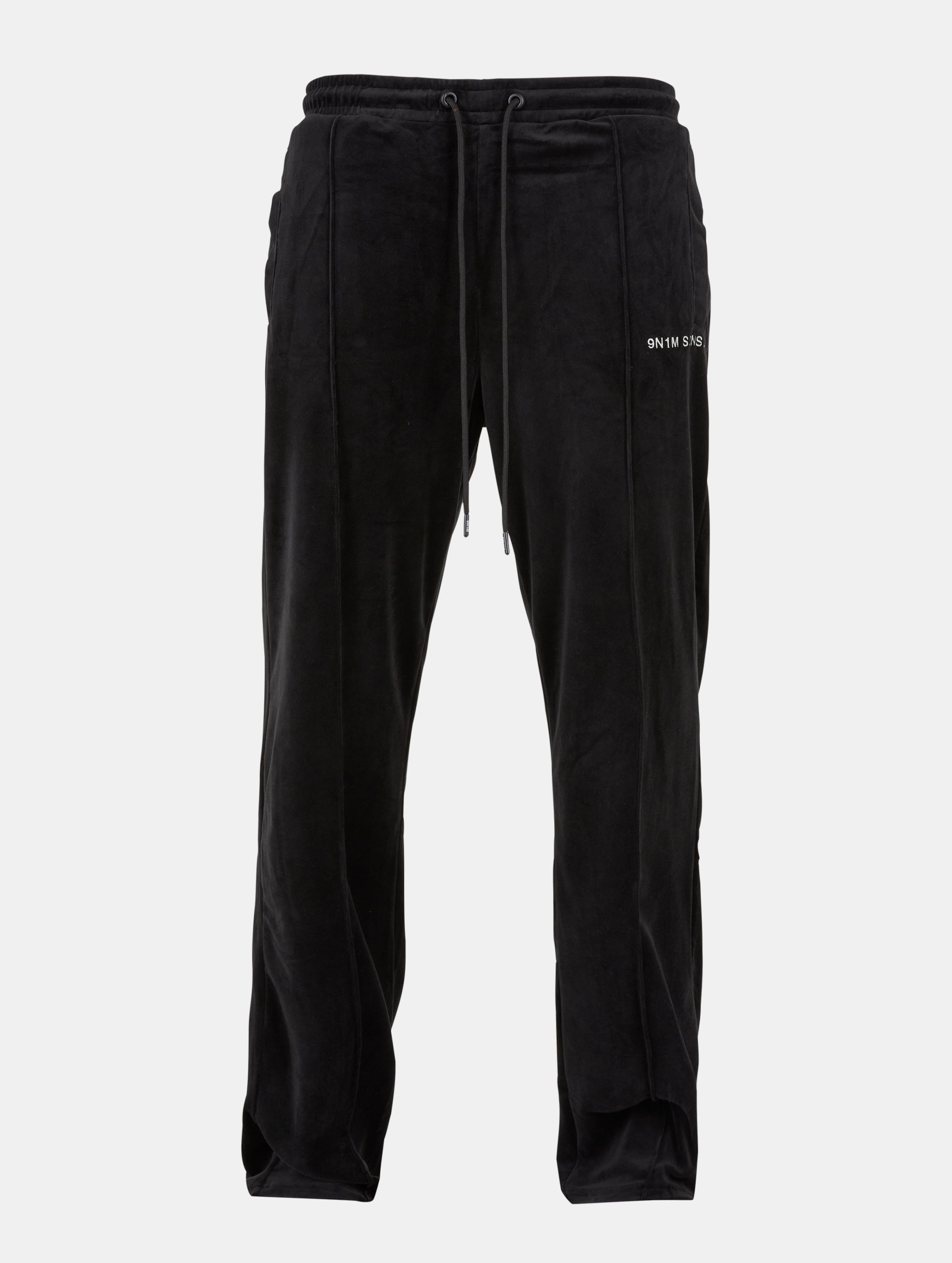 9N1M SENSE Sense Velvet Jogginghosen op kleur zwart, Maat M