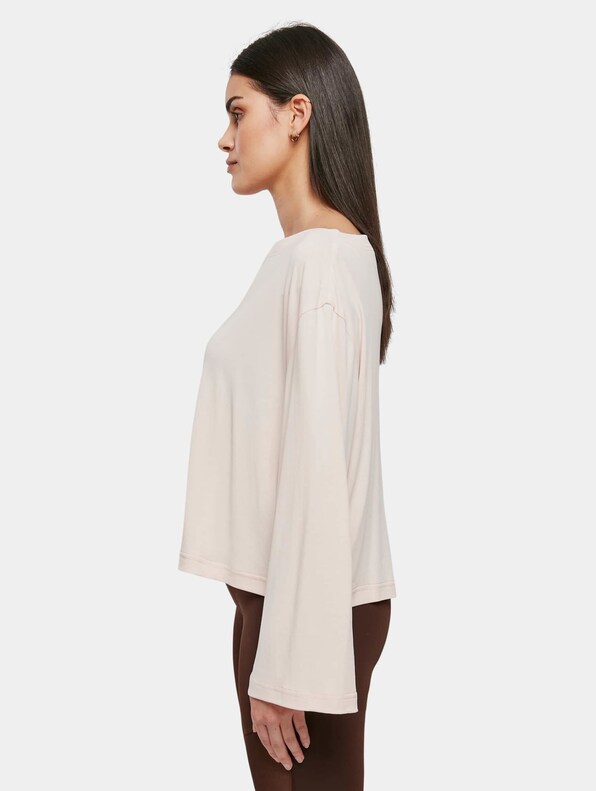 Ladies Short Modal Bateau Necklinie-2