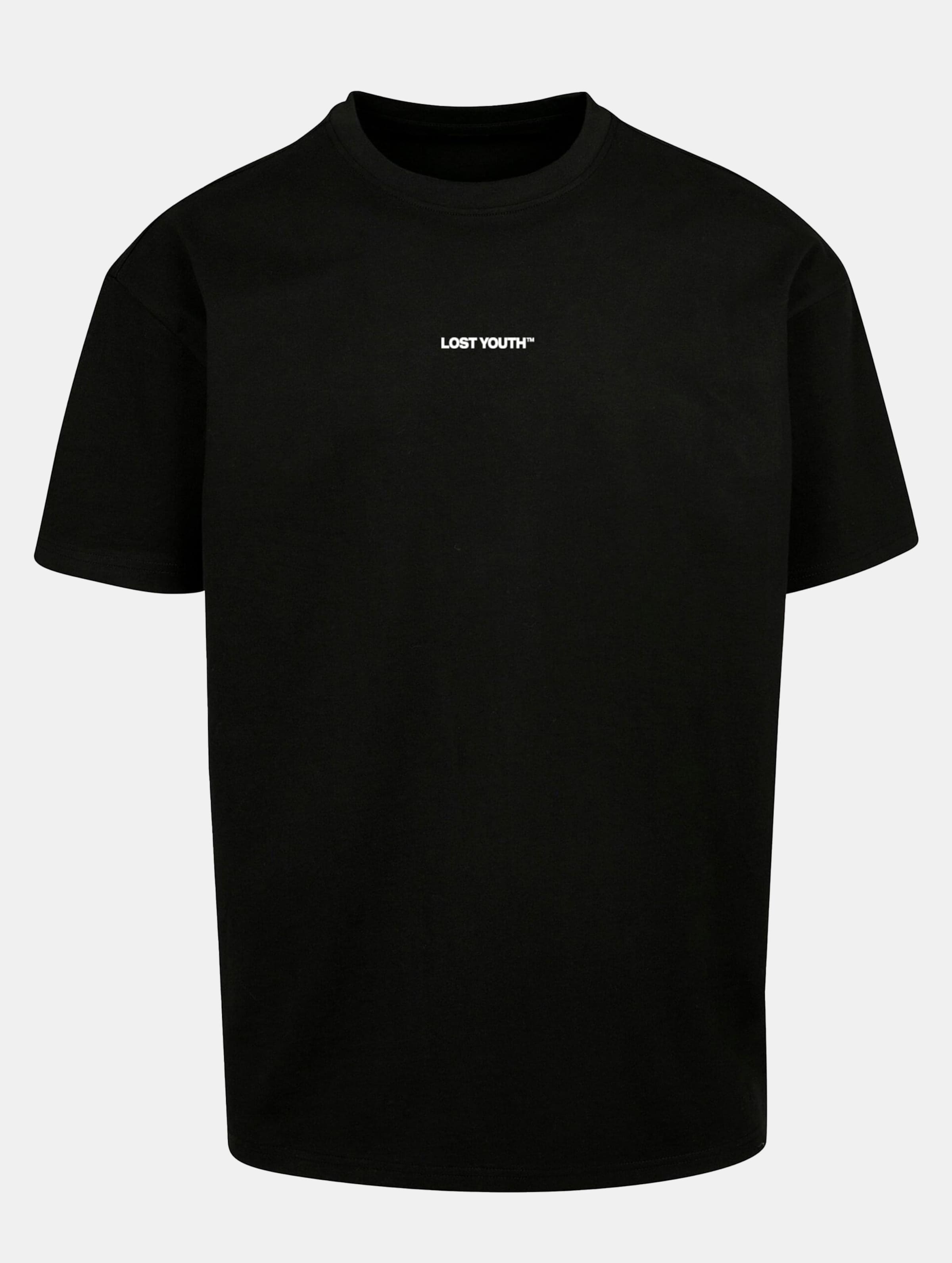 Lost Youth Chaos T-Shirts Männer,Unisex op kleur zwart, Maat L