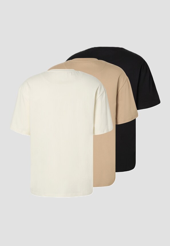 Signature 3 Pack Pinstripe Essential Tees-4