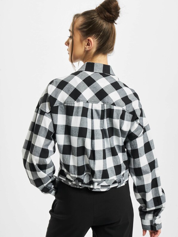 Ladies Short Oversized Check -1