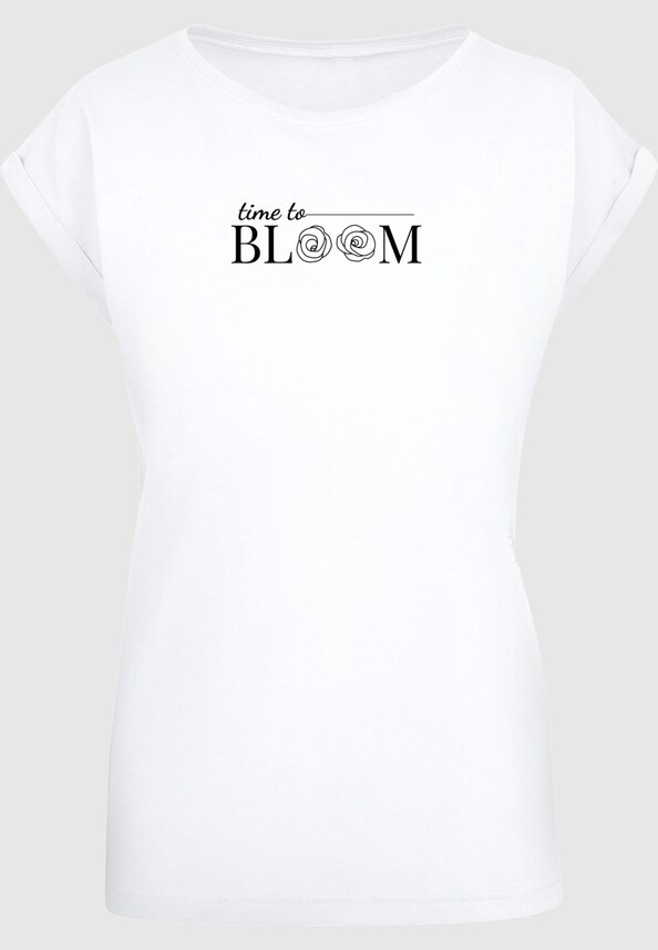 Ladies Time to bloom - Extended Shoulder Tee-2