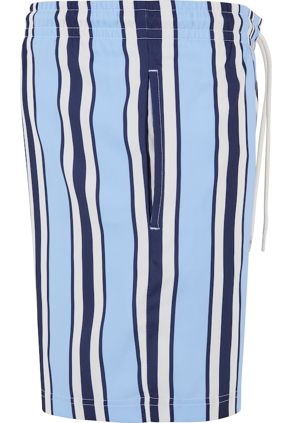 KM-SW013-051-1 Retro Striped Swim Shorts-6