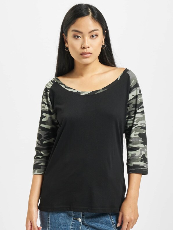 Ladies 3/4 Contrast Raglan-2