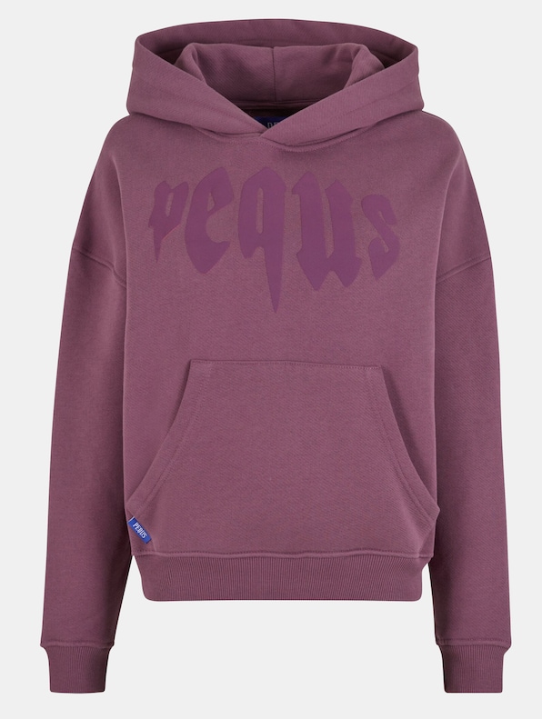 PEQUS Cropped Mythic Logo Hoodies-4