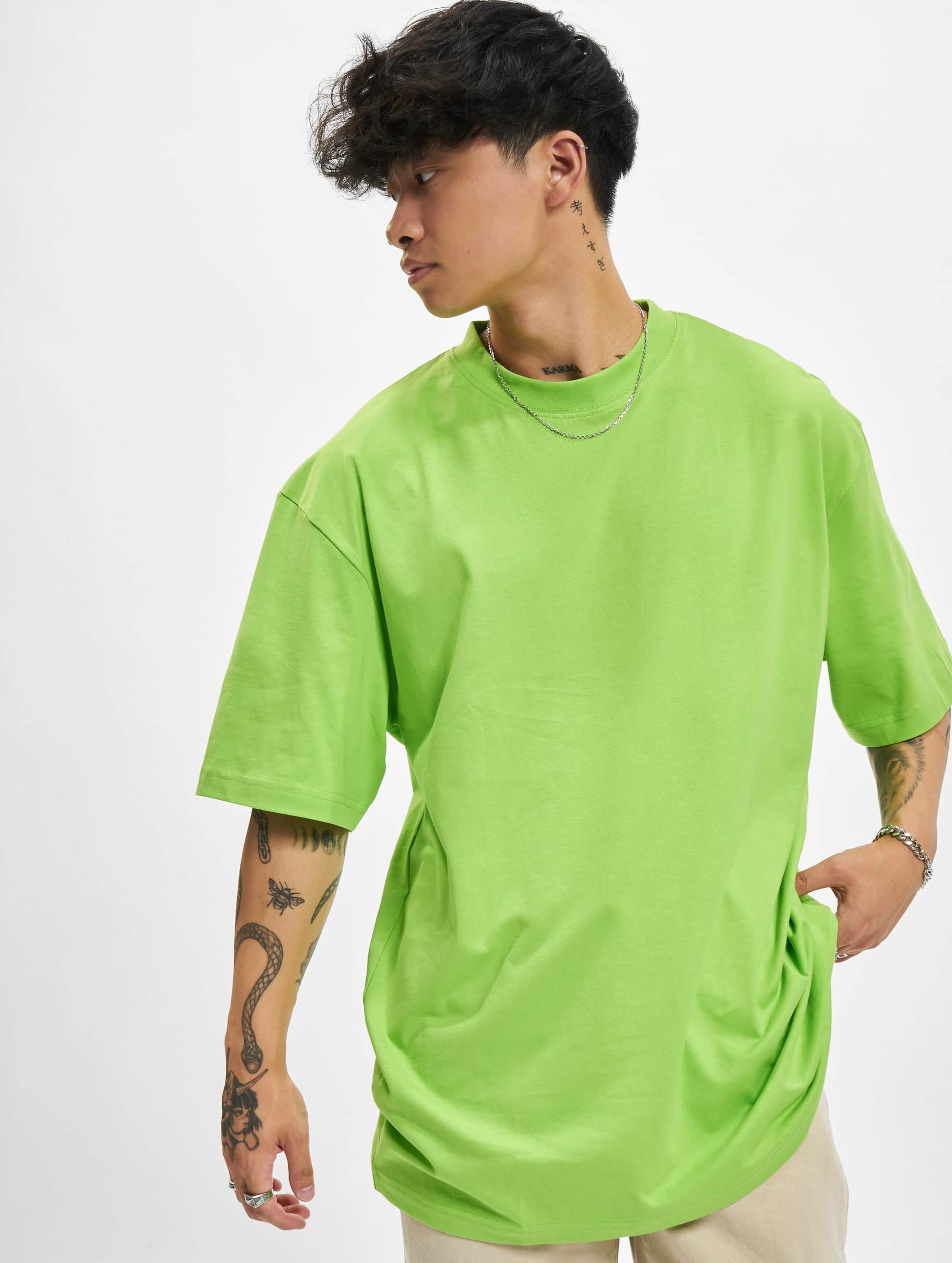 Urban Classics - Tall Heren Tshirt - S - Groen