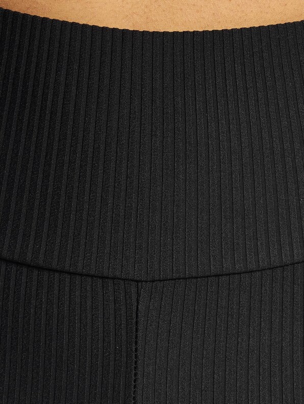 Ladies High Waist Rib Boot Cut-3