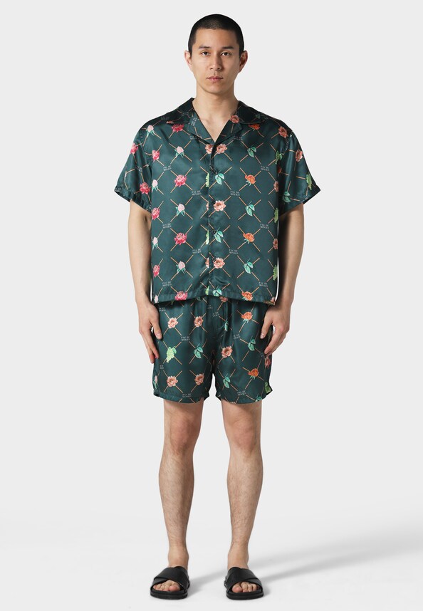 FRUIT MONOGRAM CUBAN  SHIRT-3