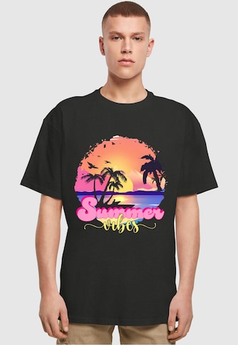 Summer Vibes Sunset Heavy Oversized Tee