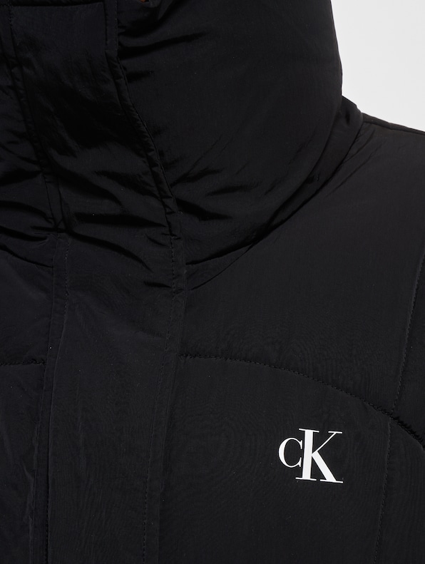 Calvin Klein Belted Long Puffer Jackets-4