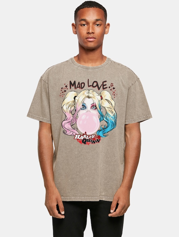Batman - Harley Quinn Mad Love Acid Washed Oversized-0