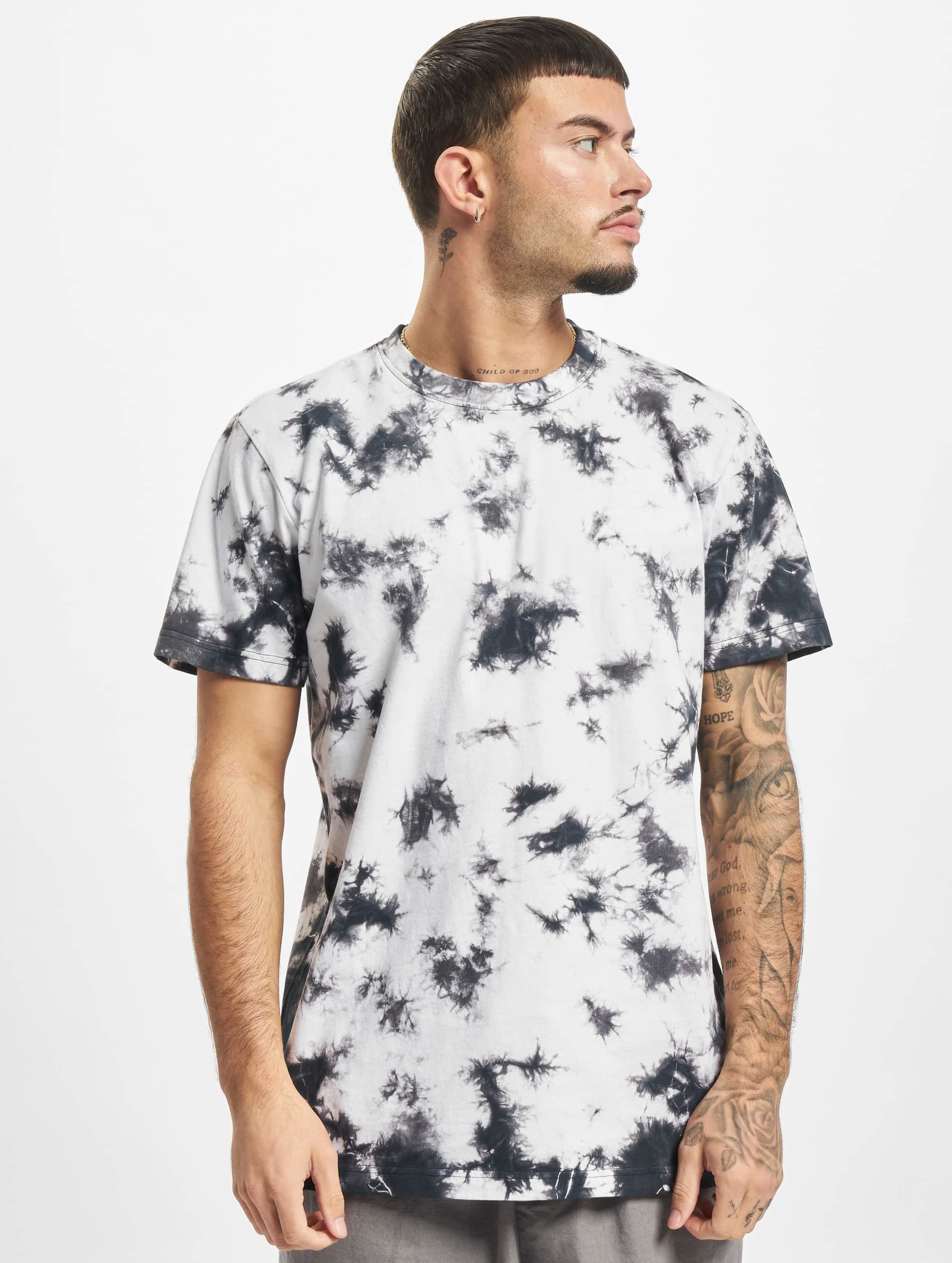 Tie dye zwart online shirt