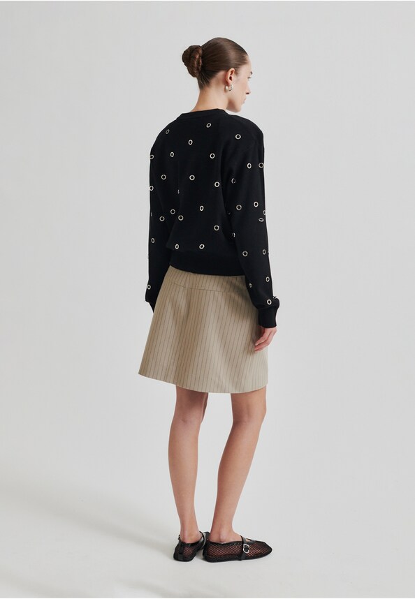 Rayures Mini Skirt-2