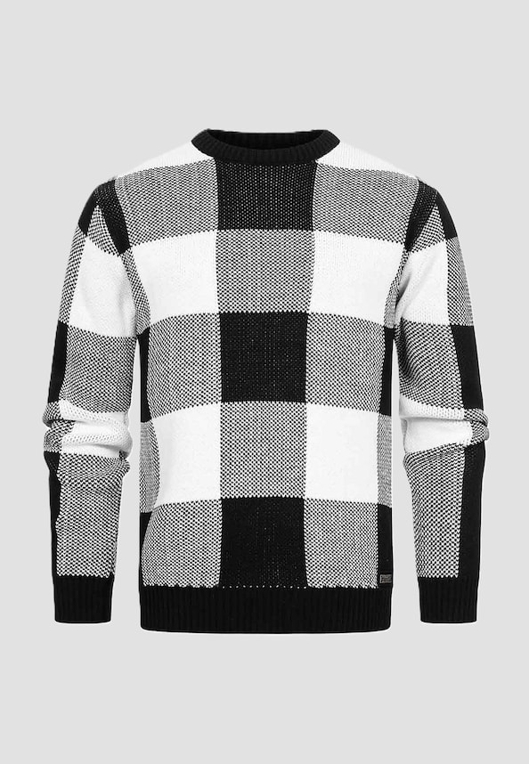 Rusty Neal Herren Strick Sweater Karo-0