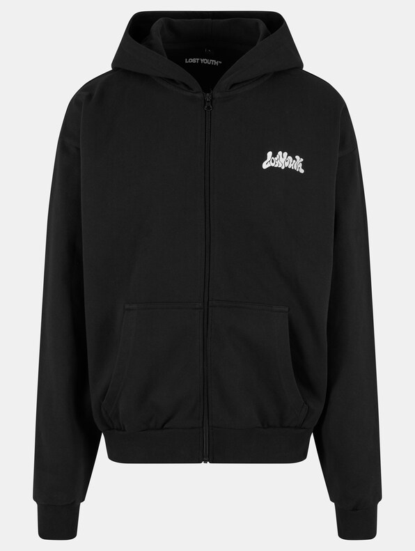 Lost Youth Circle Zip Hoodies-3