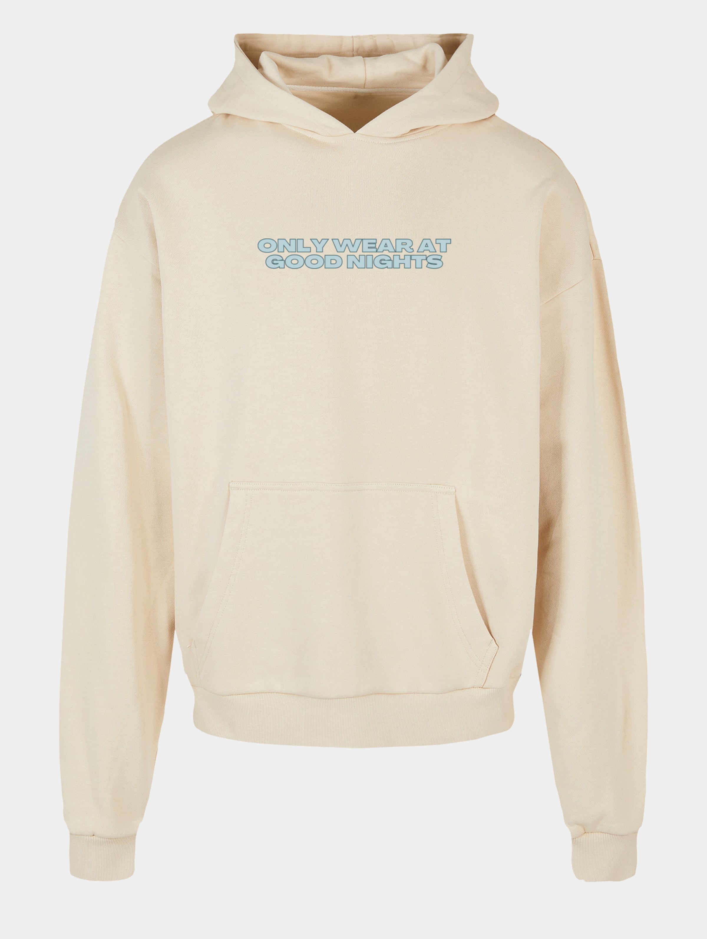 Good Nights Only Wear Hoodie Männer,Unisex op kleur beige, Maat XXL