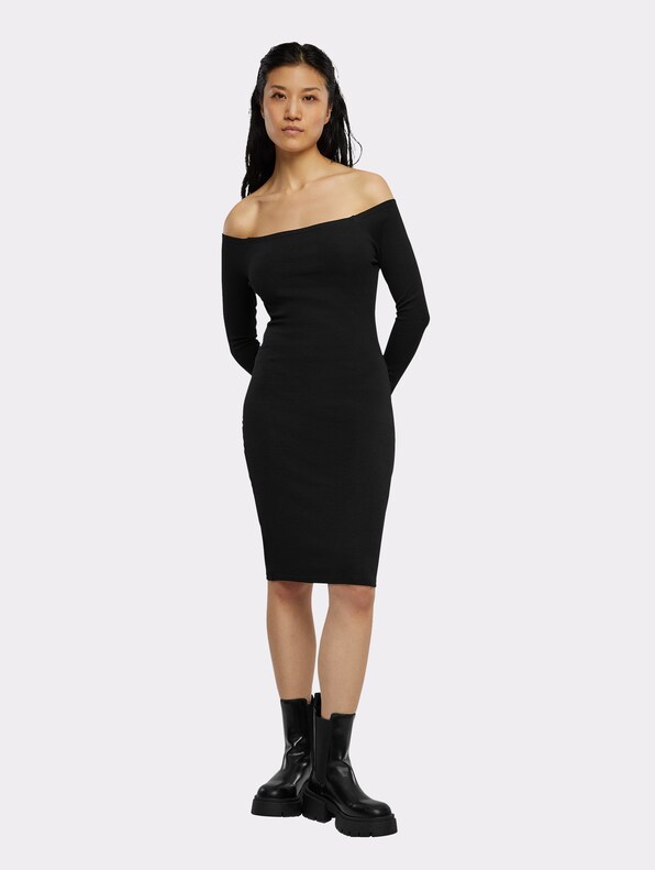 Off Shoulder Longsleeve Rib-2