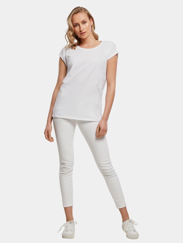 Build Your Brand Ladies Extended Shoulder T-Shirts-3