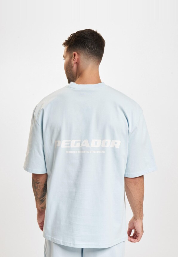 PEGADOR Colne Logo Oversized T-Shirts-1