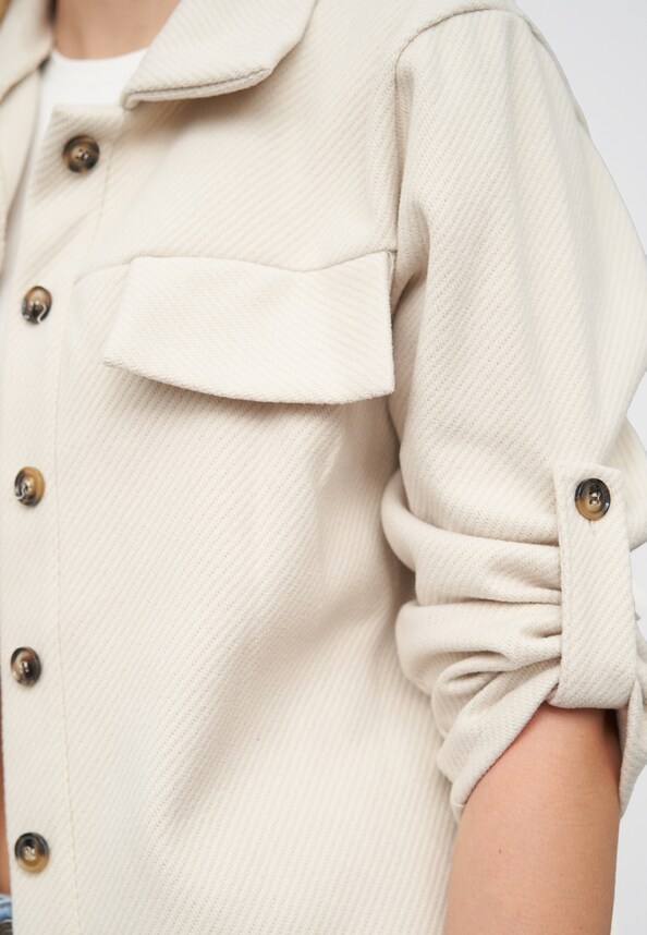 Turn-Up Overshirt with buttons-5